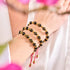 Amulette tibétaine | Bracelet Mantra Mini Obsidienne